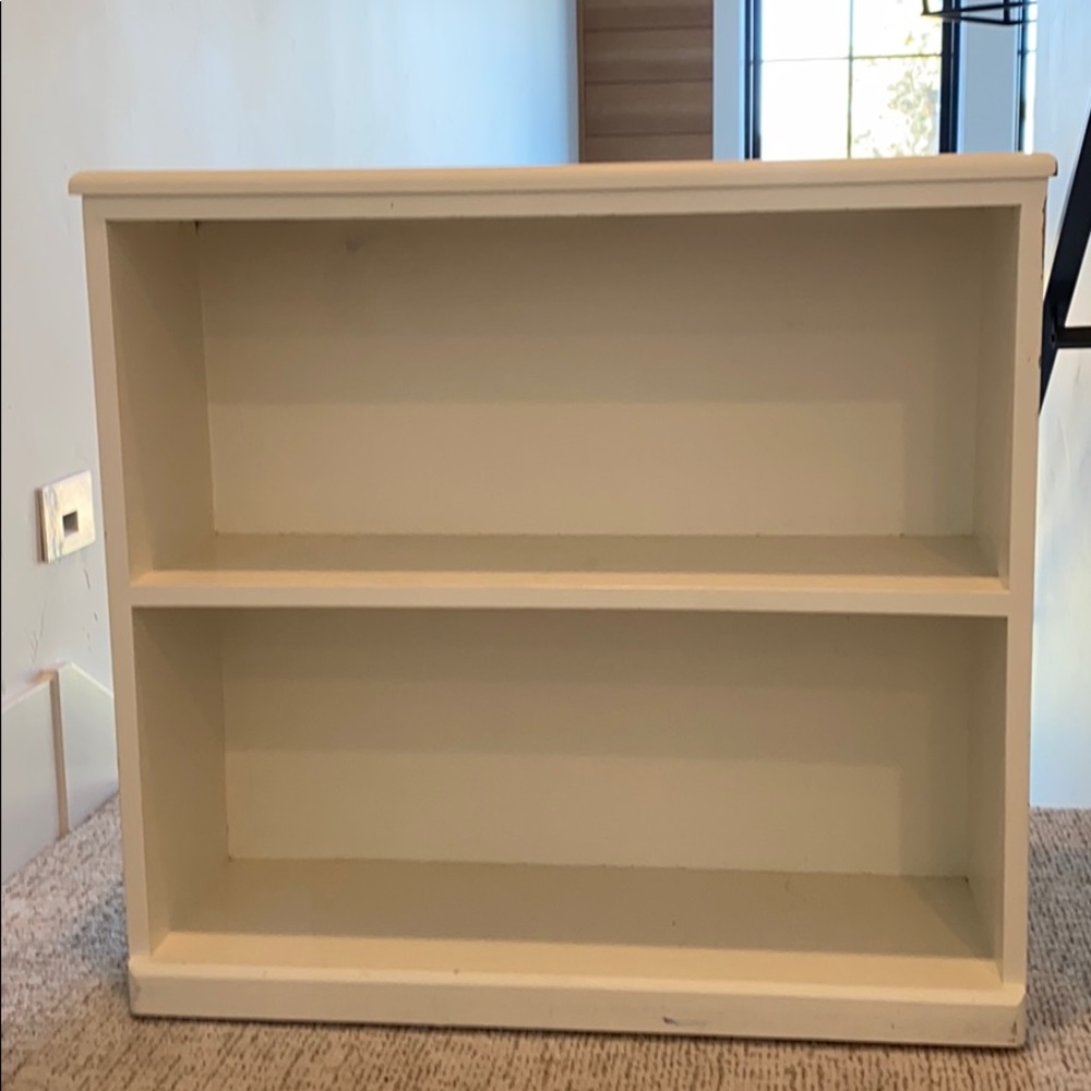 White bookshelf